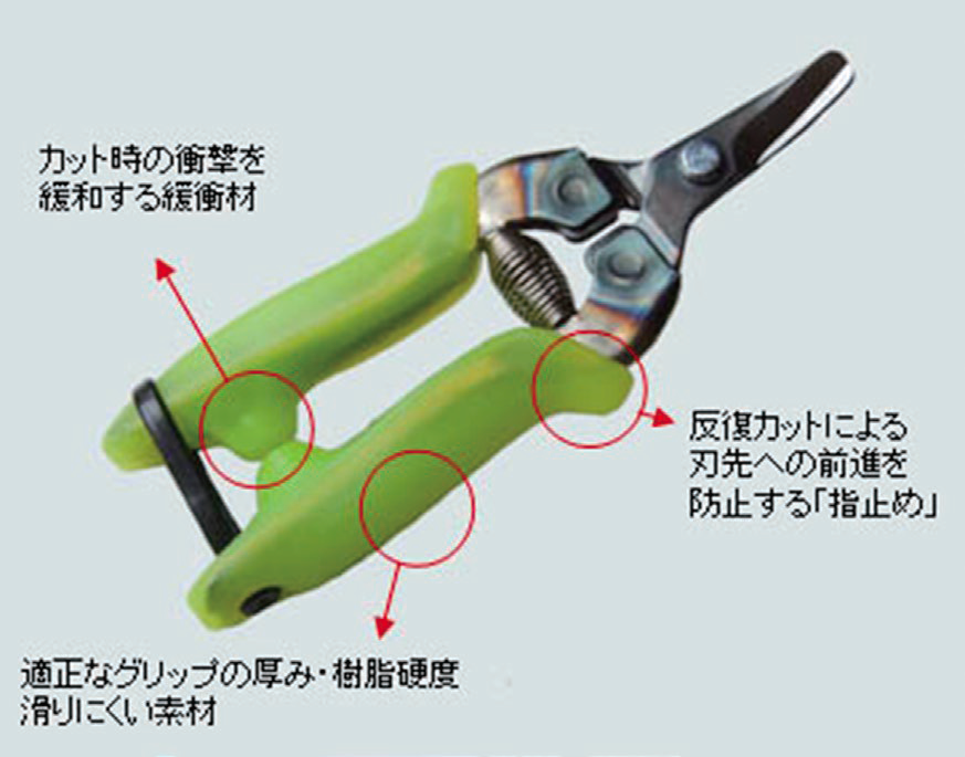 Dr.Cut（ドクター・カット）（手指への衝撃を軽減した園芸用はさみ）