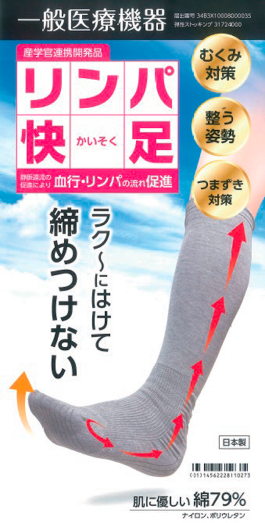 フリーサイズの足趾伸展機能靴下の開発・実証